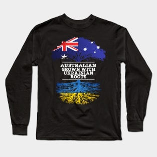 Australian Grown With Ukrainian Roots - Gift for Ukrainian With Roots From Ukraine Long Sleeve T-Shirt